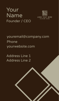 Land Map Lines  Business Card Design