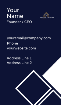 Triangle Tech Company Business Card Design