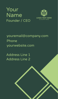 Cannabis Plant Cultivator  Business Card Design