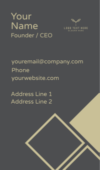 Elegant Corporate Wings Business Card Design