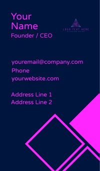 Pyramid Creative Triangle Business Card Design