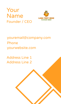 Juicy Orange Peel  Business Card Design