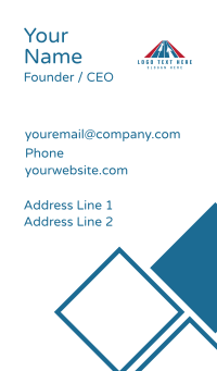 Aviation Airline Triangle Business Card Design