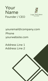 Home Ladder Garden Business Card Design