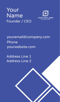 White Window Squares Business Card Design