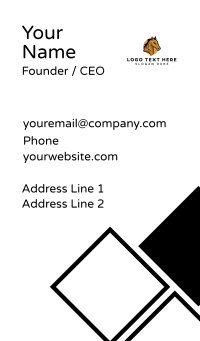 Animal Horse Farm Business Card Design