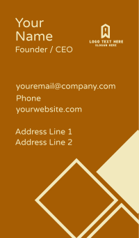 Home Security Keyhole Business Card Design