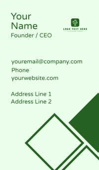 Organic Apple App Business Card Design