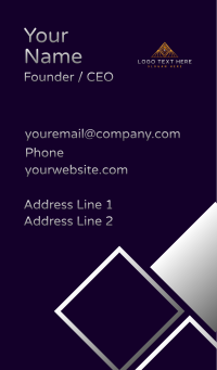 Luxury Company Pyramid Business Card Design