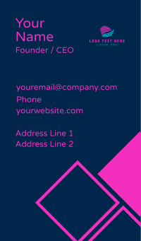 Digital Tech Company Business Card Design