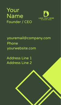 Green Pear D Business Card Design