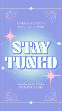 Minimalist Stay Tuned Facebook story Image Preview