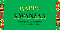 Celebrate Kwanzaa Twitter Post Design