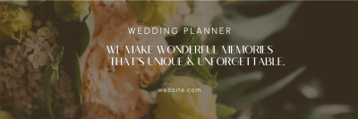 Wedding Planner Bouquet Twitter header (cover) Image Preview