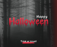 Scary Halloween Facebook Post Design