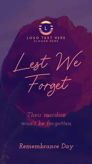 Remember Their Sacrifice Instagram story Image Preview