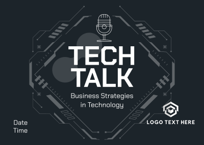 Tech Talk Podcast Postcard Image Preview