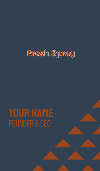 Rusty Orange Bookstore Business Card Design