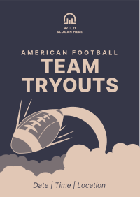 American Football Flyer Design