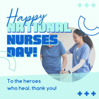 Healthcare Nurses Day Instagram Post Design