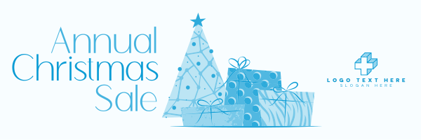 Annual Christmas Promo Twitter Header Design Image Preview