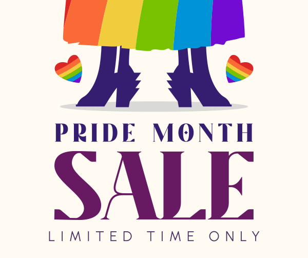 Pride Clearance Sale Facebook Post Design