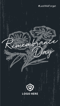 Remembrance Poppies Facebook Story Design