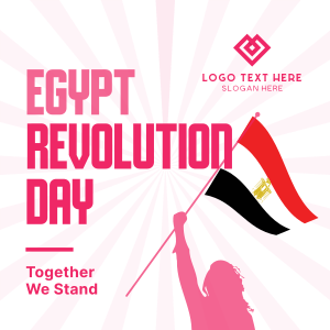 Egypt Revolution Day Instagram post Image Preview