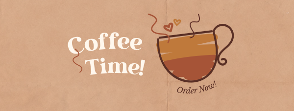 Coffee Time Facebook Cover Design Image Preview