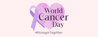World Cancer Day Heart Facebook cover Image Preview