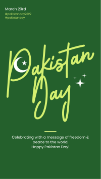 Pakistan Day Moon Facebook Story Design