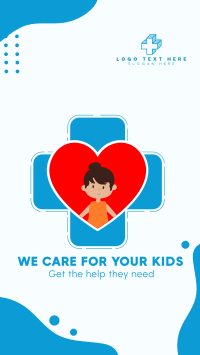 Care for your kids Facebook Story Design