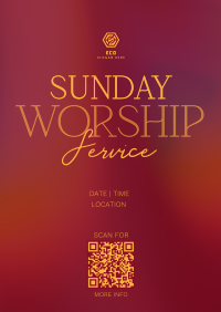 Radiant Sunday Church Service Flyer Image Preview