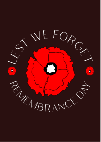 Lest We Forget Flyer Image Preview