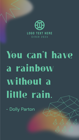 Little Rain Quote Facebook story Image Preview