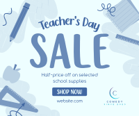 Supplies Sale for Teachers Facebook post Image Preview