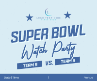 Watch Live Super Bowl Facebook Post Design