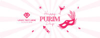 Purim Celebration Facebook Cover Design