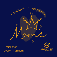 Super Moms Greeting Instagram post Image Preview