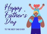 Happy Father's Day! Postcard Design