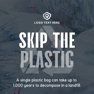 Sustainable Zero Waste Plastic Linkedin Post Image Preview