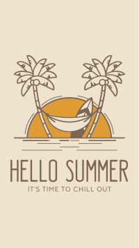 Hot Summer Greeting Instagram Story Design