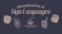 International Sign Day Animation Design