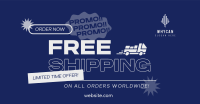 Worldwide Shipping Promo Facebook Ad Design