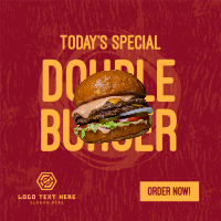 Double Burger Linkedin Post Image Preview