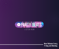 Party Music Facebook Post Design