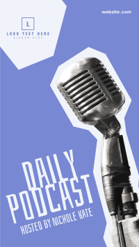 Daily Podcast Cutouts Instagram Story Design