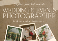 Rustic Wedding Photographer Postcard Image Preview