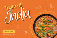 Taste of India Pinterest Cover Design