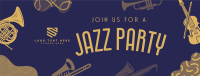 Groovy Jazz Party Facebook cover Image Preview